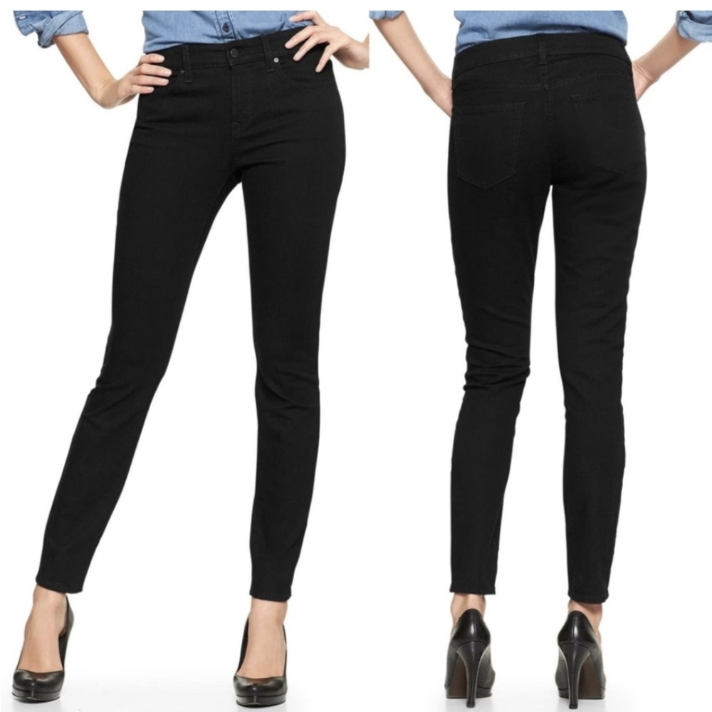 GAP Curvy True Skinny Black Jeans